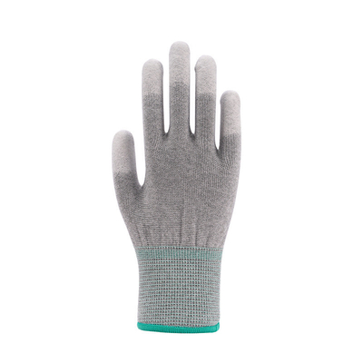 L'électronique conductrice menée d'industrie fonctionnant le bout du doigt supérieur antistatique d'unité centrale de gants d'ESD d'ajustement a enduit