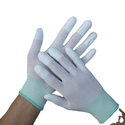 L'électronique conductrice menée d'industrie fonctionnant le bout du doigt supérieur antistatique d'unité centrale de gants d'ESD d'ajustement a enduit