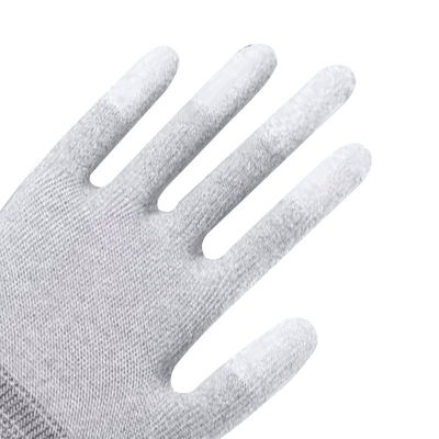 L'anti nylon noir statique a plongé la poignée extrême d'écran tactile d'unité centrale de gants de travail de sécurité d'ESD