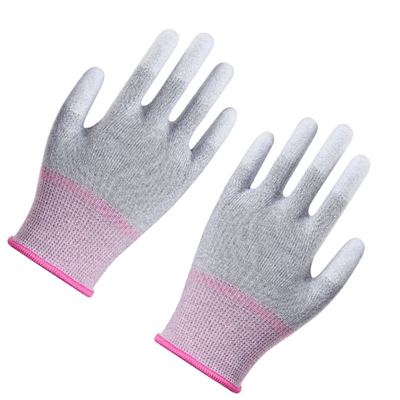 L'anti nylon noir statique a plongé la poignée extrême d'écran tactile d'unité centrale de gants de travail de sécurité d'ESD