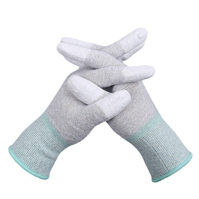 L'anti nylon noir statique a plongé la poignée extrême d'écran tactile d'unité centrale de gants de travail de sécurité d'ESD
