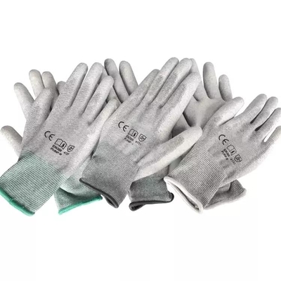L'unité centrale de fibre de carbone a enduit gants convenables supérieurs statiques d'ESD de doigt d'anti pour le bâtiment de PC
