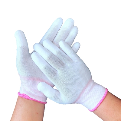 L'électronique blanche d'ESD Grey Hand Antistatic Gloves For de coton d'inspection de sécurité
