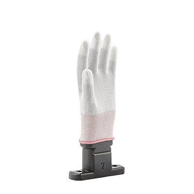 L'unité centrale supérieure d'ajustement de carbone d'OEM de fibre de doigt antistatique d'ESD a enduit les gants 13 mesurent les gants gris d'ESD
