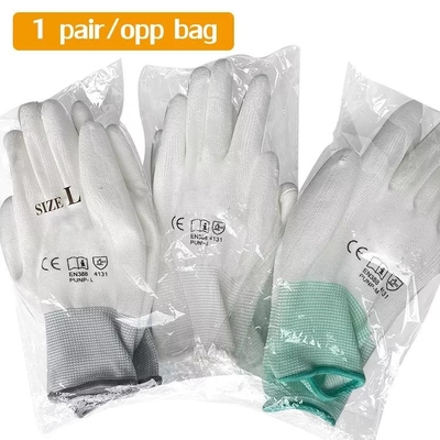 Le polyuréthane a enduit le revêtement Hyflex de polyester de 13 mesures l'unité centrale d'ESD qu'antistatique a plongé des gants de sécurité