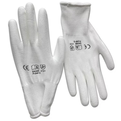 13G a tricoté l'usine blanche de l'électronique fonctionnant l'ESD L'unité centrale qu'antistatique a enduit des gants