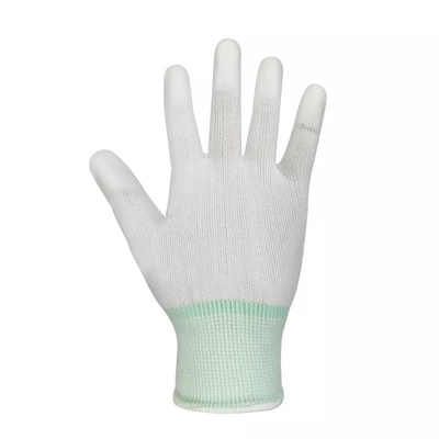13 gants enduits d'ESD de doigt d'unité centrale de gants de main d'Esd de fibre de carbone de mesure d'ajustement antistatique de dessus