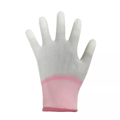 13 gants enduits d'ESD de doigt d'unité centrale de gants de main d'Esd de fibre de carbone de mesure d'ajustement antistatique de dessus