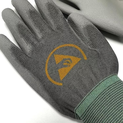 Les anti gants statiques remettent le tricotage fonctionnant de la fibre 13g de carbone de sécurité de protection