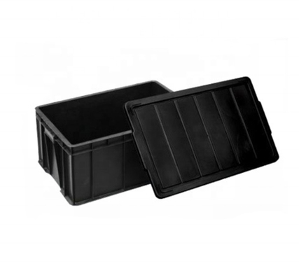 Noir en plastique antistatique de tonneau de Tray Folding ESD de l'électronique avec des diviseurs