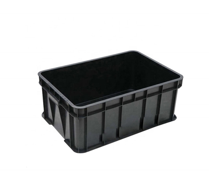 Noir en plastique antistatique de tonneau de Tray Folding ESD de l'électronique avec des diviseurs