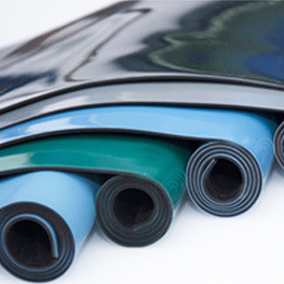 Plancher antistatique Mat Customized Size Blue Color de PVC d'ESD de vinyle durable