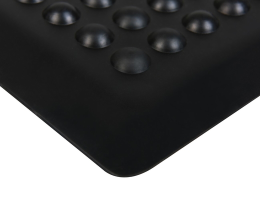3 couches antistatiques d'anti tapis de fatigue, tapis jaune de plancher d'ESD de noir conducteur de PVC