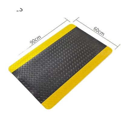 Fatigue Mat With Lock d'ESD de Cleanroom conducteur antistatique noir et jaune anti
