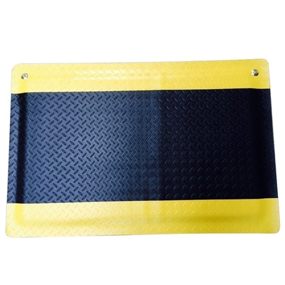 Fatigue Mat With Lock d'ESD de Cleanroom conducteur antistatique noir et jaune anti