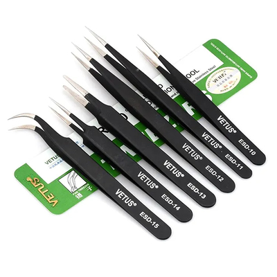 Volume en gros Lash Extension Tweezers de brucelles de cil de volume des brucelles 6D 4D 3D d'extension de cil de volume