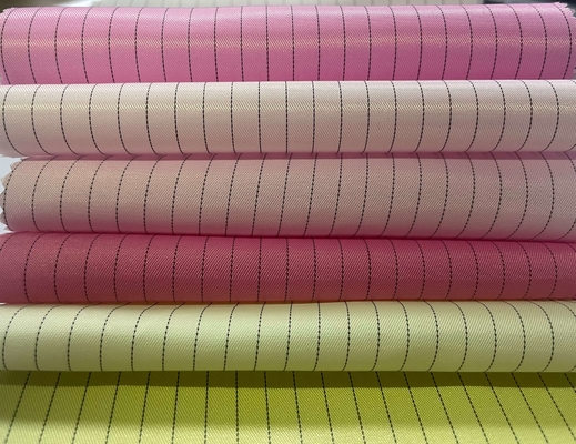 polyester d'ESD de grille/bande de 5mm/4mm/de coton tissu conducteur électriquement avec le délabrement 0.1s statique