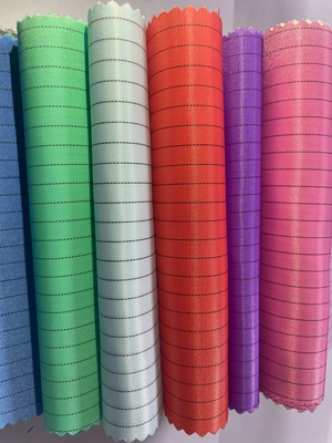 Tissu antistatique de polyester de bande de grille de l'ESD 5mm/4mm 98% polyester+2% filament conducteur