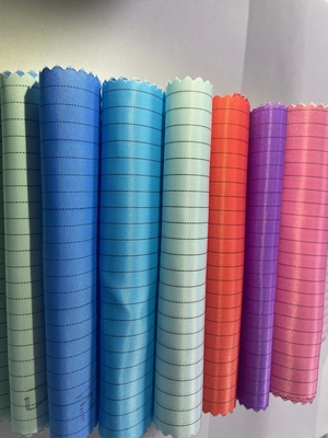 Tissu antistatique de polyester de bande de grille de l'ESD 5mm/4mm 98% polyester+2% filament conducteur