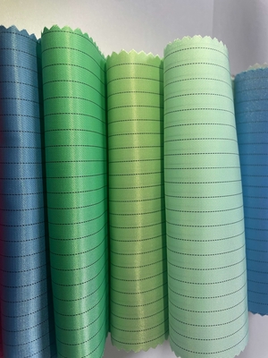 Tissu de carbone de grille de bande de maille de polyester Textile de salle blanche conducteur antistatique Tissu de salle blanche Tissu antistatique d'ESD