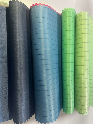 Tissu de carbone de grille de bande de maille de polyester Textile de salle blanche conducteur antistatique Tissu de salle blanche Tissu antistatique d'ESD