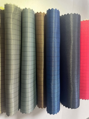 Tissu antistatique de sécurité ESD de polyester libre antistatique de tissu d'ESD de bande de 5mm