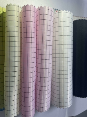 tissu de bande de 5mm tissu antistatique de tissu de salle blanche conducteur de polyester tissu antistatique d'ESD