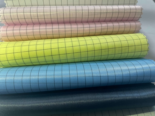 Anti tissu conducteur statique de sergé de coton du polyester 35% de 65% pour l'habillement d'Esd