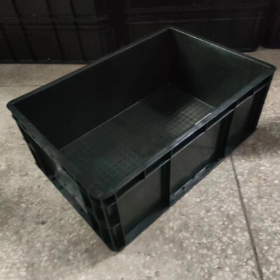Plateau statique en plastique conducteur d'emballage de boîte d'ESD d'ESD de stockage caisse antistatique noire sûre composante de poubelles de petite petit anti