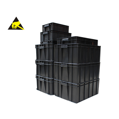 Boîte composante accrochante de poubelle en plastique conductrice antistatique de Tray Smd Workspace Storage Solution de poubelles d'ESD petite