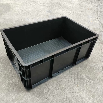Boîte électronique en plastique noire antistatique permanente d'Esd Tote Conductive Carrying Caseesd Storage de conteneur d'Esd avec le couvercle