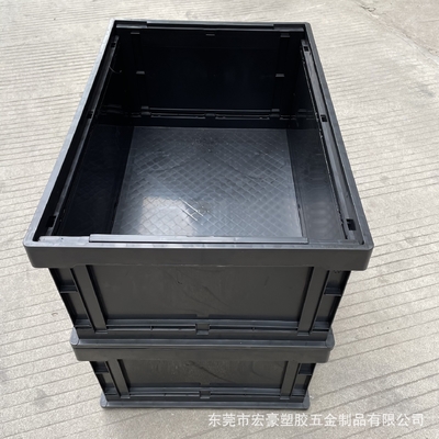 La boîte de carton de circulation de boîte de compartiment d'Esd pour paquet statique en plastique électronique d'ESD de noir de carte PCB l'anti et le stockage acceptent
