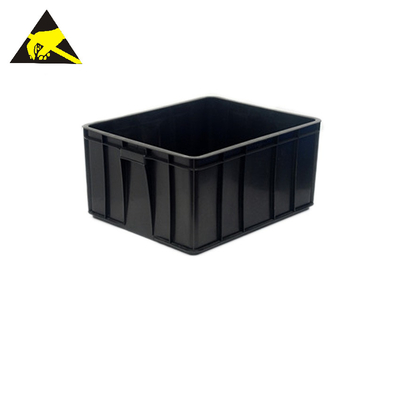 Boîtes de rangement statiques conductrices logistiques en plastique d'ESD Tray Box Bins Pp Folding les anti embarquent grand Tote Box