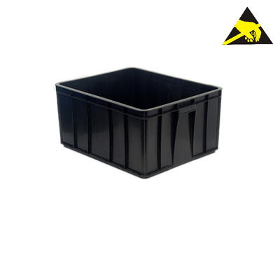 Boîtes de rangement statiques conductrices logistiques en plastique d'ESD Tray Box Bins Pp Folding les anti embarquent grand Tote Box