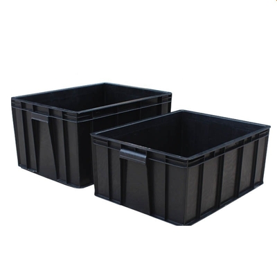 Poubelles empilables d'Esd de circulation de noir de Cleanroom de boîte en plastique d'Esd de boîte d'Esd de plateaux sûrs en plastique de carte PCB pour la protection antistatique