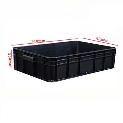 Poubelles empilables d'Esd de circulation de noir de Cleanroom de boîte en plastique d'Esd de boîte d'Esd de plateaux sûrs en plastique de carte PCB pour la protection antistatique