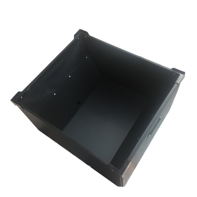 Le stockage Esd Tray Plastic Esd Pcb Tray ESD de composant électronique a ridé la poubelle antistatique de noir de PVC de boîte de carton