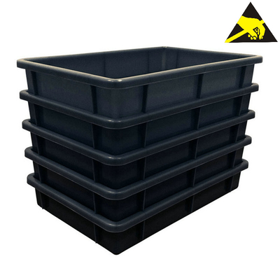 Boîtes composantes antistatiques de Tray Pallet Bin Anti-Static Conductive de conteneur d'ESD de stockage de pp