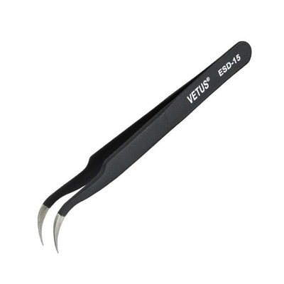 Brucelles durables industrielles d'ESD Vetus Lash Tweezers Stainless Steel Curved