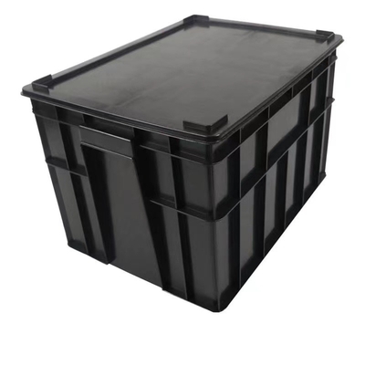 Petit en plastique sûr d'ESD boîte la stratification brillante d'anti poubelle statique de 350*265*125mm