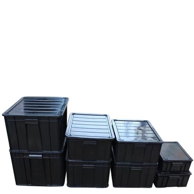 Petit en plastique sûr d'ESD boîte la stratification brillante d'anti poubelle statique de 350*265*125mm