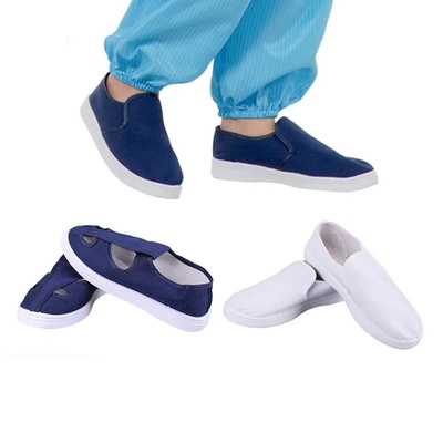 Le Cleanroom anti ESD statique respirable chausse les chaussures de sécurité blanches d'ESD