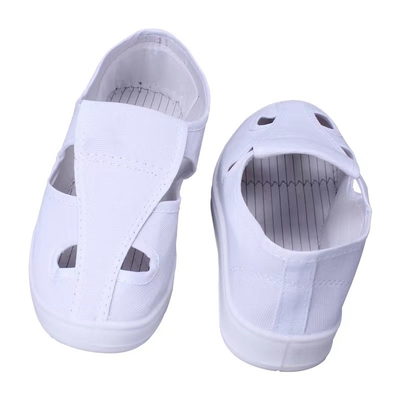 Le Cleanroom anti ESD statique respirable chausse les chaussures de sécurité blanches d'ESD