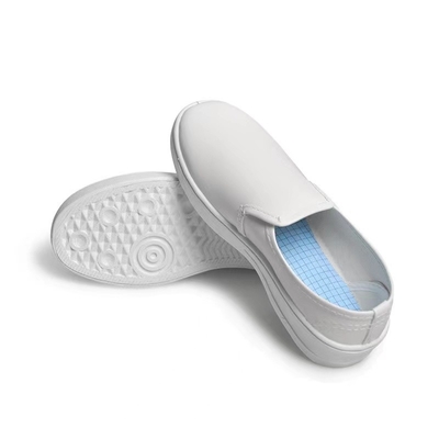 Le Cleanroom anti ESD statique respirable chausse les chaussures de sécurité blanches d'ESD