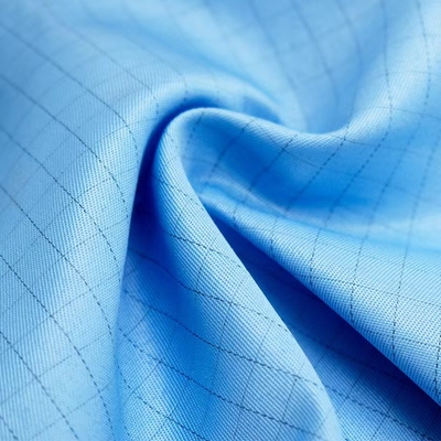 L'anti polyester statique de tissus d'ESD de Cleanroom rétrécissent le tissu résistant