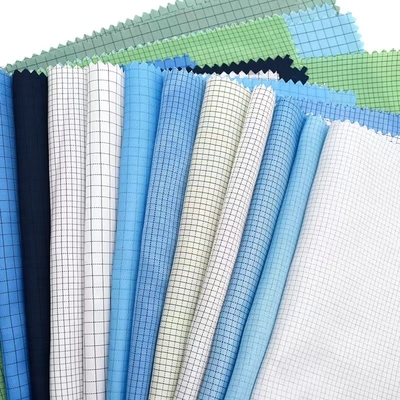 L'anti polyester statique de tissus d'ESD de Cleanroom rétrécissent le tissu résistant