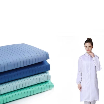 Anti tissu de coton statique de polyester de tissus d'ESD de Cleanroom 100d*100d