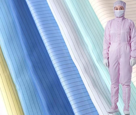 Tissus électroniques de pièce propre d'usine d'anti tissus statiques d'ESD de polyester