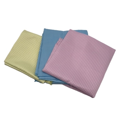Anti tissus statiques d'ESD de polyester de grille des textiles 5MM de Cleanroom conducteur