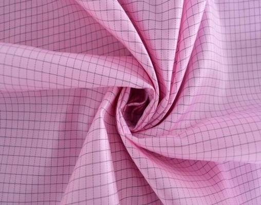 Anti tissus statiques d'ESD de polyester de grille des textiles 5MM de Cleanroom conducteur